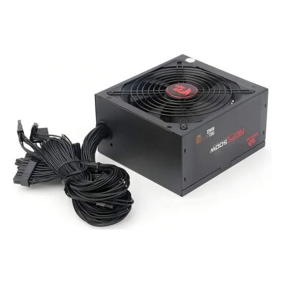 Fuente De Poder Redragon Rpgs Gc-ps001 500w Negra 127V Color Negro