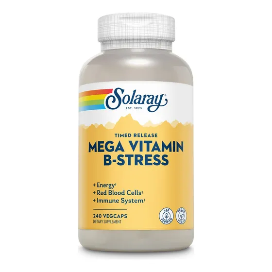 Suplemento Solaray Mega Vitamina B Stress De Liberación Prol