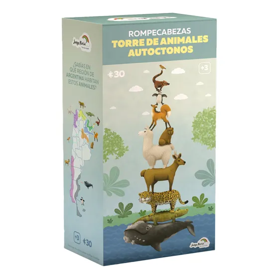Rompecabezas Puzzle Torre 30 Piezas Infantil Didactico Niños