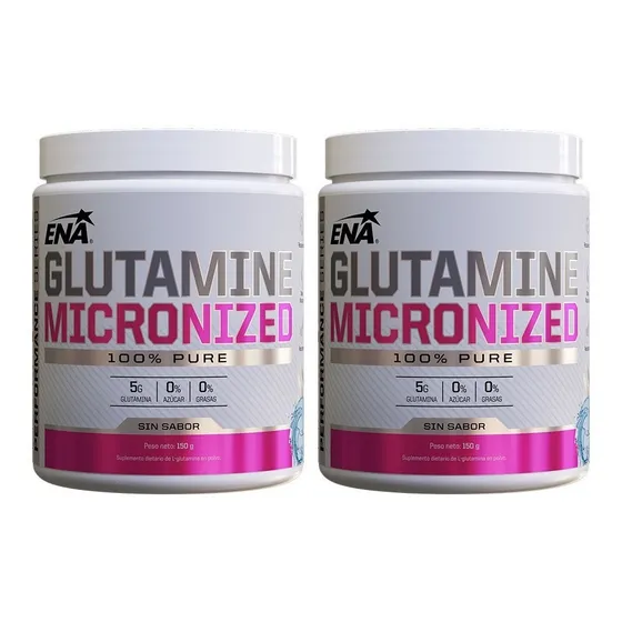 Glutamina Ena 2 Un X 150 Gr Micronizada Recuperacion 