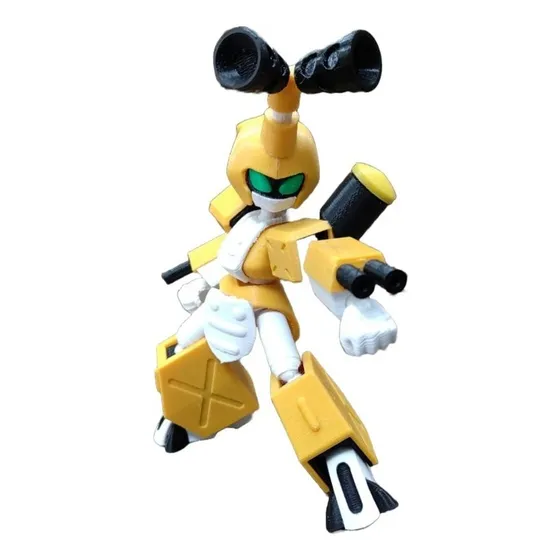 Medabots Metabee Articulado Figura Muñeco Pixelados_