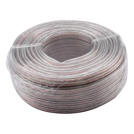 Cable De Parlante Transparente De 18 Awg, 15 M/30 M, Cca Tcca Home