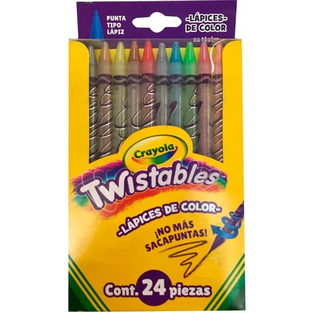 Lapices De Colores Crayola Twistables Caja C/12 Piezas