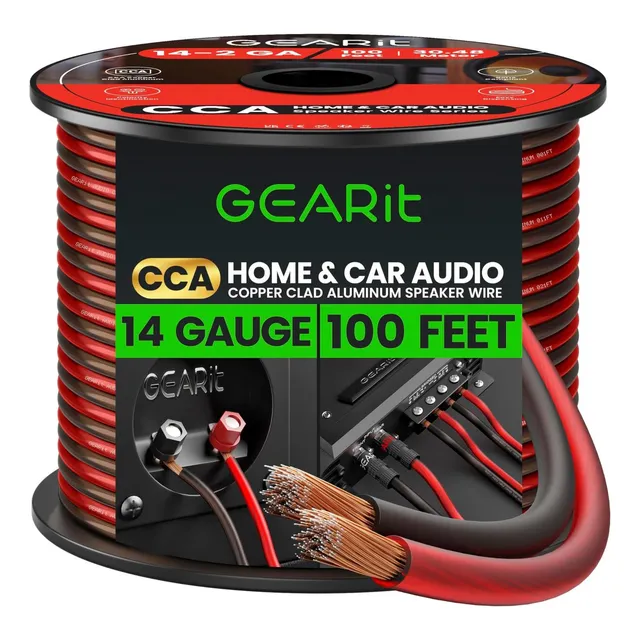 Cable De Altavoz De Coche Calibre 14, Gearit Pro Series (100