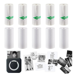 10 Rollos De Papel Térmico 57x25 Mm Para Mini Impresora 10 Rollos De Papel Térmico 57x25 Mm Para Mini Impresora