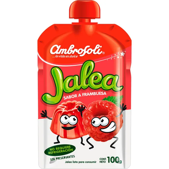Jalea Pouch Ambrosoli Frambuesa Squeeze 100 G