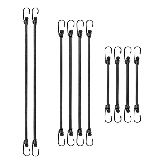 10 Piezas De Cables Con Ganchos De Bungee Ropes De Desgaste