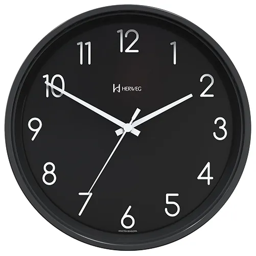 Relógio De Parede - Herweg - 22cm - Preto - 66010334