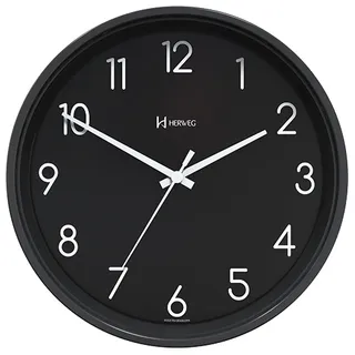 RelĂłgio De Parede - Herweg - 22cm - Preto - 66010334 RelĂłgio De Parede - Herweg - 22cm - Preto - 66010334
