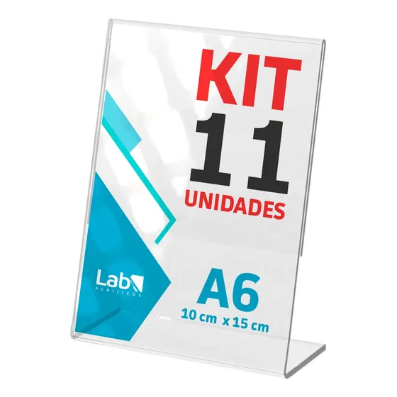 Display 11 Peças De Porta Aviso A6 L 10x15cm Acrílico