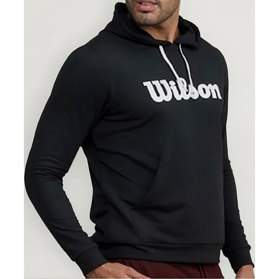 Buzo Saco Capucha Deportivo Wilson Cierre Hombre Gym