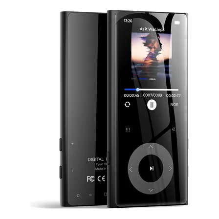 Reproductor Musical Mp3 Mp4 Portátil Con Bluetooth Hifi 32g Negro