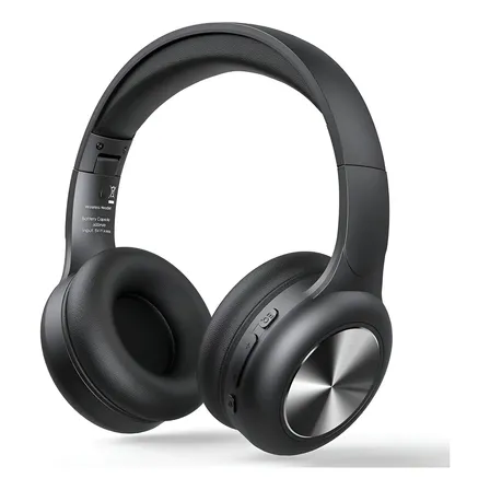 Audifonos Diadema Inalambricos Bluetooth Com Mic 65 Horas Negro