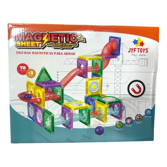 Laberinto De Bolitas Magnetico Magnetic Sheet 78 Pcs