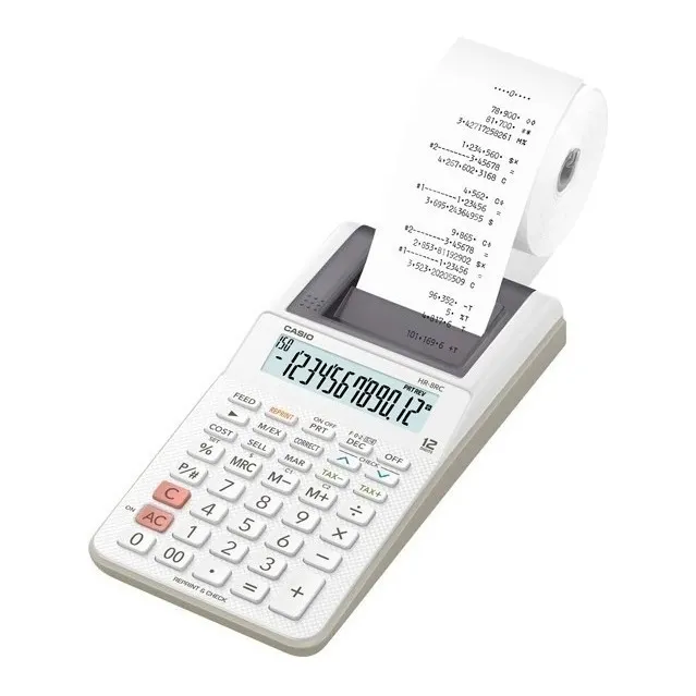 Calculadora con impresora Casio Calculadora HR-8RC color blanco