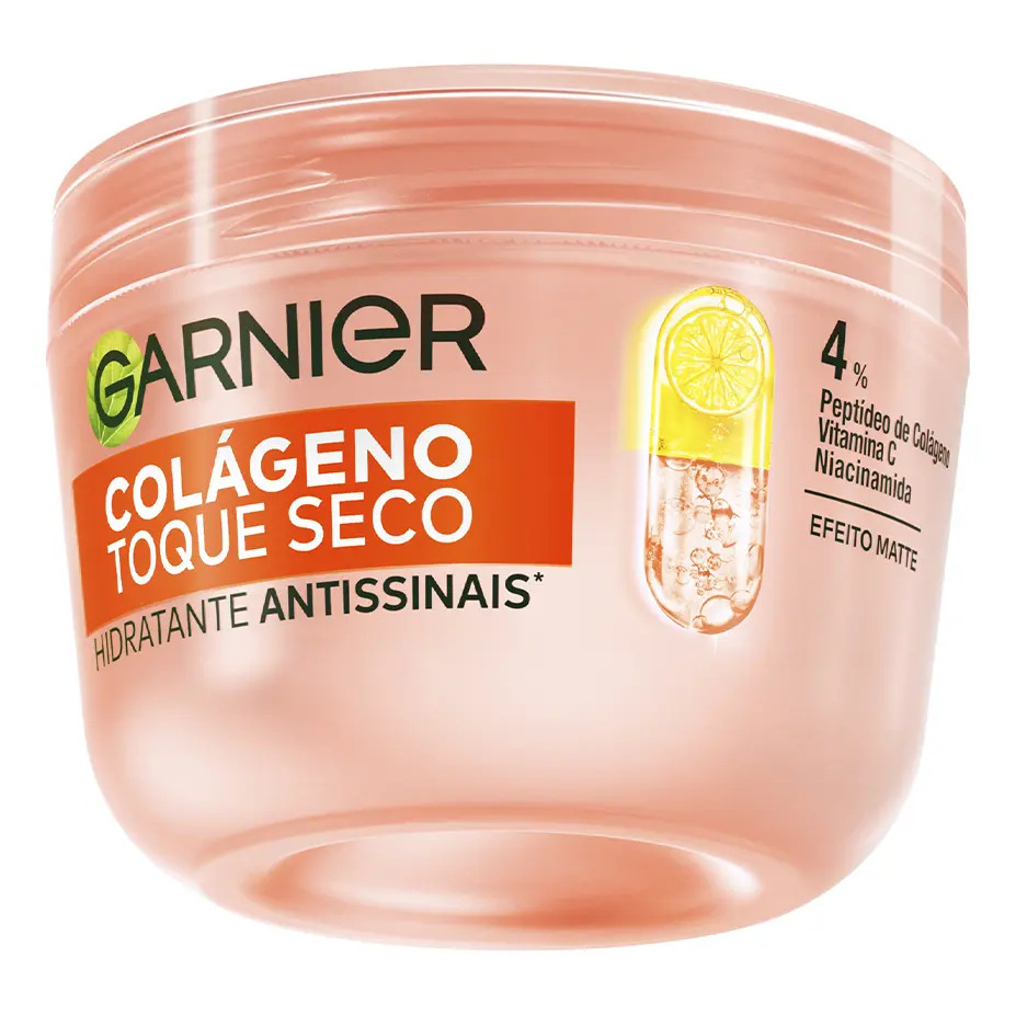 Hidratante Facial Antissinais com Colágeno, Niacinamida e Vitamina C, Aumenta a Firmeza e Elasticidade da Pele, 48h de Hidratação, Garnier, 85g Hidratante Facial Antissinais com Colágeno, Niacinamida e Vitamina C, Aumenta a Firmeza e Elasticidade da Pele, 48h de Hidratação, Garnier, 85g