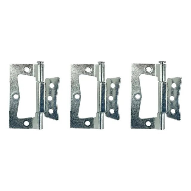 Bisagra Tipo Mariposa 3 Pulgadas Plateada Raptor 3pcs