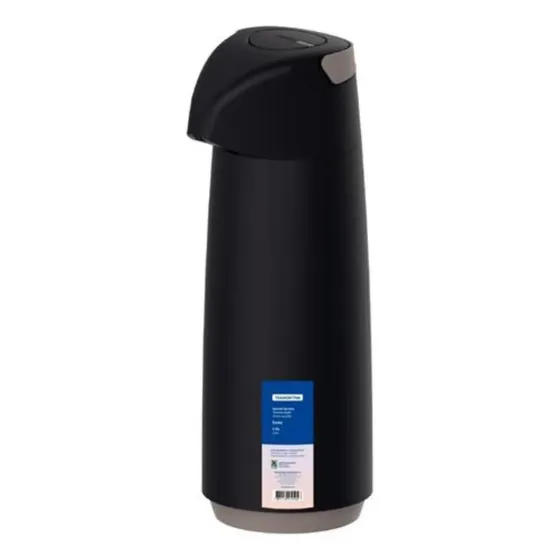 Termo Tramontina Exata 1.8l negro\u002Fbeige color negro | Cuotas sin interés