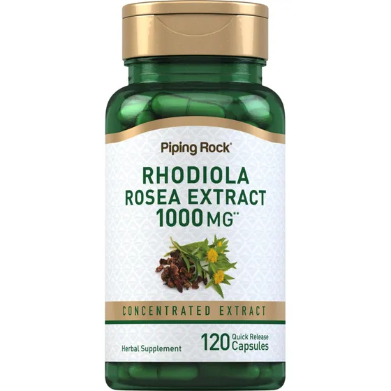 Suplemento De Extracto De Rhodiola Rosea De Piping Rock, 100