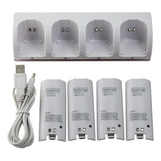 Nuevo Cargador 4 En 1 Do For Wii Remote, Control Remoto