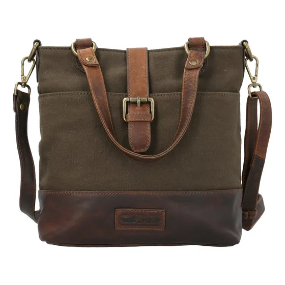 Cartera Cuero Mujer Wx Helen Cross Oliva Rockford Color Verde