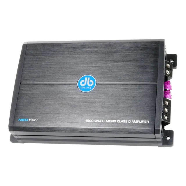 Amplificador Marino De Audio Db Drive Neo1.5kv2 Amphibious Series Monoblock 1 Canal Clase D 1500 Watts Color Negro