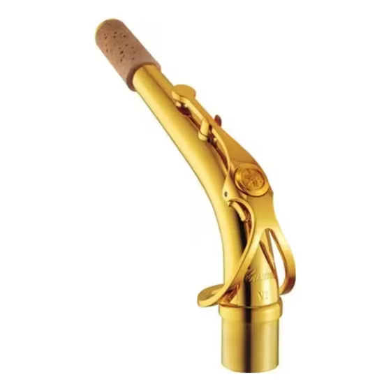 Tudel Laqueado Yamaha Custom Av1 Para Saxo Alto Color Dorado