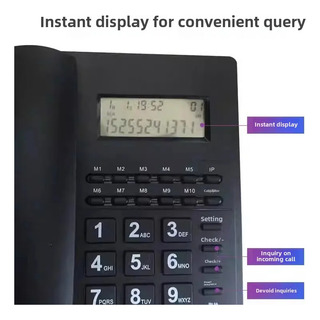 Telefone Fixo De Escritório Xinqian L019 Com Fio Doméstico P Telefone Fixo De Escritório Xinqian L019 Com Fio Doméstico P