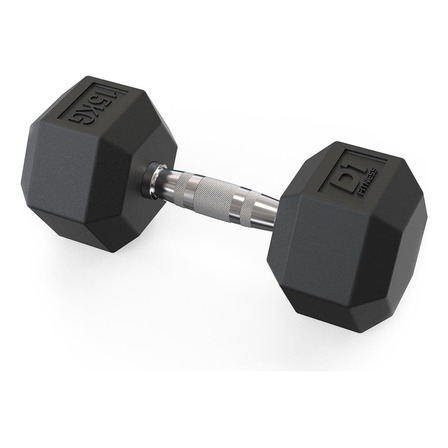 Dumbbell Sextavado Emborrachado - 15kg Dumbbell Sextavado Emborrachado - 15kg