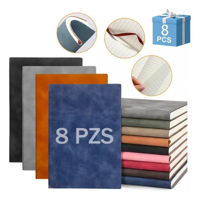 Cuaderno Cosido 200 Hojas 8pcs Escolar Profesional