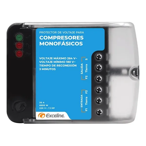 Protector Voltaje Compresores Monofasicos 220v Exceline