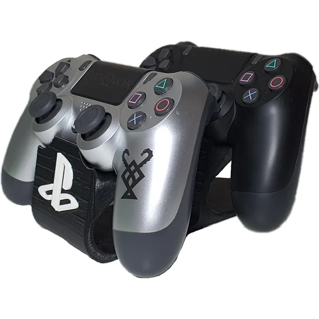 Suporte Para 2x Controles Playstation 3 - 4  Ps3 Ps4 C/ Nota