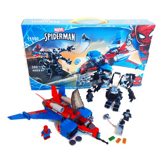 Bloques Spiderman Spider-jet Vs Venom Armadura 389pz Bloques Spiderman Spider-jet Vs Venom Armadura 389pz