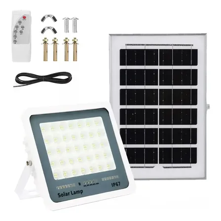 Refletor Solar Led Holofote 500w Prova Dágua Luz Branco-frio