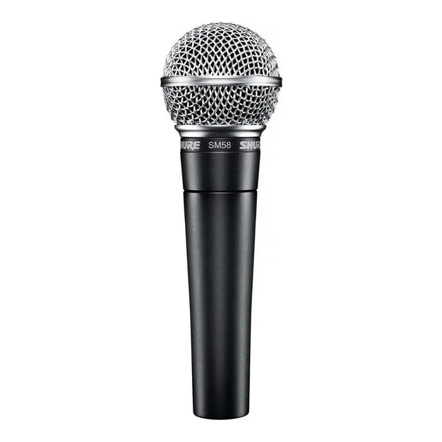 Micrófono Shure Sm58 Dinámico Vocal Unidireccional México Color Negro/Plata