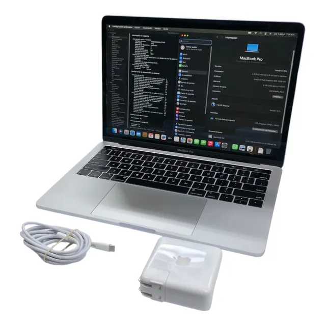 Macbook Pro A1989 (2018) 13.3  Plata 512/8 Core I5 Plateado