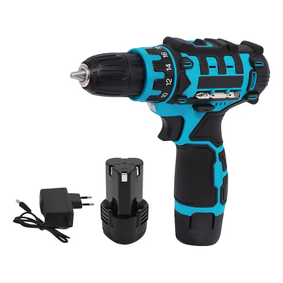 Taladro Inalámbrico Con 2 Baterías 18 Niveles De Fuerza