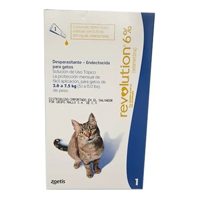Revolution Desparasitante Gatos 2,6 - 7 Kg