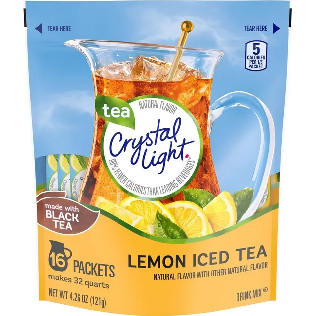 Te Helado De Limon Crystal Light Bolsa De 16 Pack Black Tea