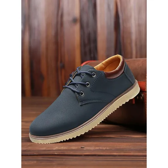 Zapatos De Vestir Casual Para Hombre Con Cordones
