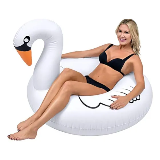 Gofloats Swan Party Tube Inflatable Raft, Float In