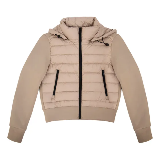 Campera Manga Combinada Manuela Beige Mujer Amphora