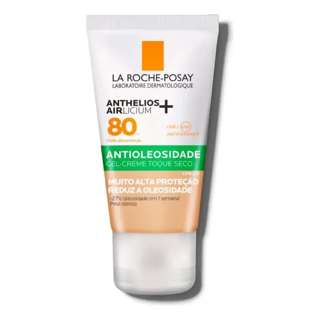 Protetor Solar Facial Antioleosidade Com Cor Fps80 Controle Da Oleosidade Por 12h Reduz Ol...