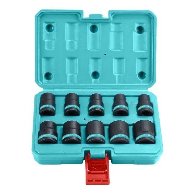 Juego 10 Dados De Impacto Total Encastre 1/2'' Con Maletín