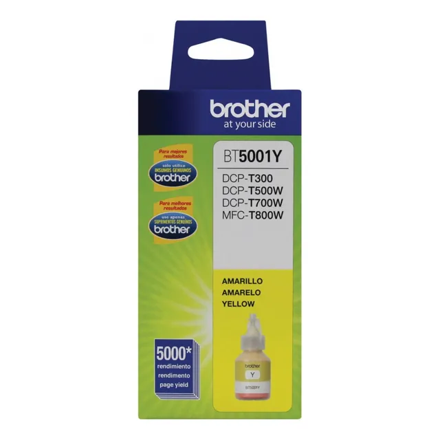 Botella De Tinda Brother Amarillo Bt5001y 5000 Pag