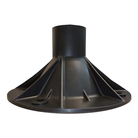 Flange Base Chão Fixa Sapata Poste Decorativo 2 Pol Abs