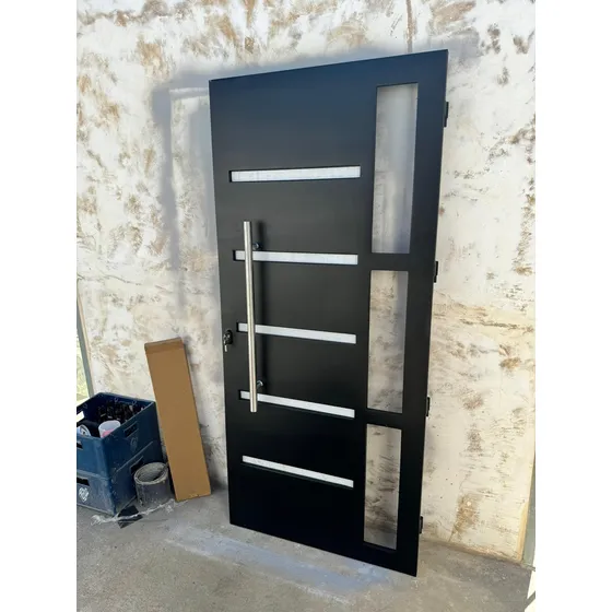 Puertas Principales Con Vidrios Verticales