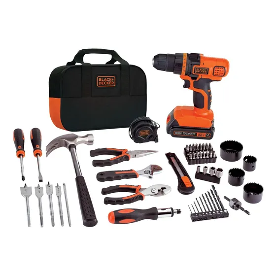 Black+decker 20v Max Kit De Taladro Y Herramientas Domést...