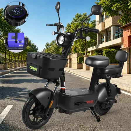 Bicicleta Elétrica Cavalletta C3 Removível Lítio 75km 800w Preto