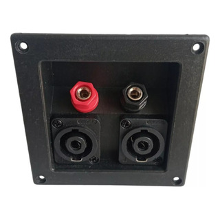 Placa Para Bocina Bafle Con Conectores 2 Bananas/ 2 Speakon Placa Para Bocina Bafle Con Conectores 2 Bananas/ 2 Speakon